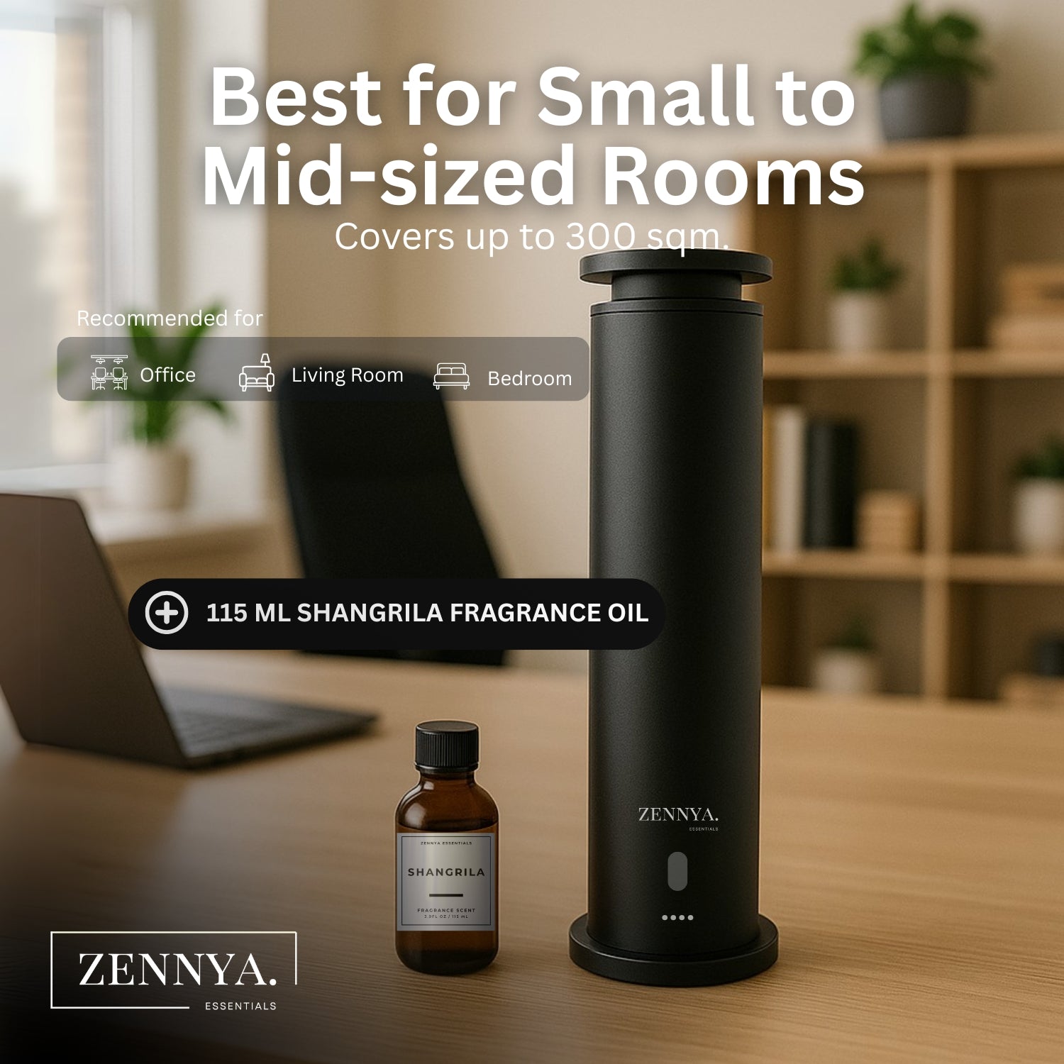 Zennya® Eclipse 2.0 Diffuser with 5-Star Hotel Fragrance inspired by Shangrila Set