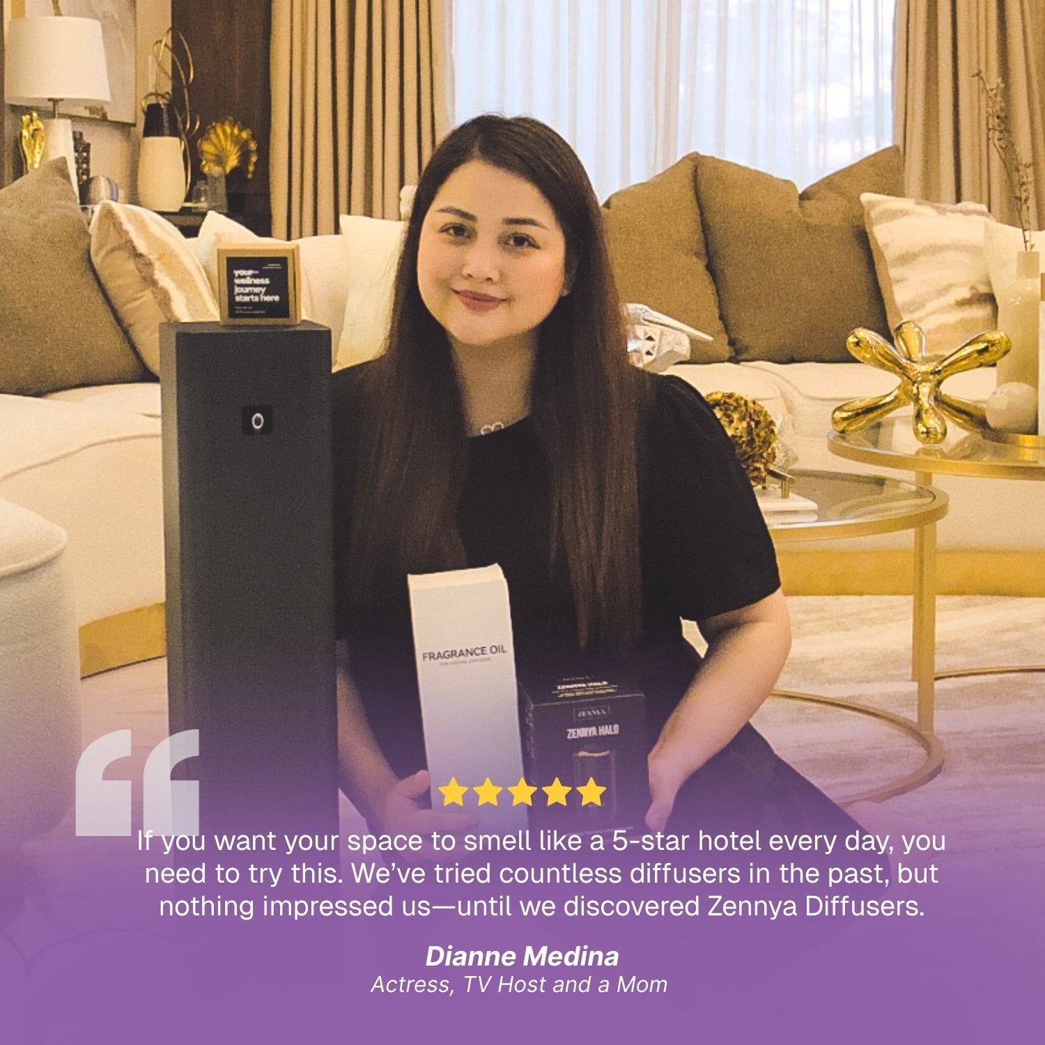 Zennya® Eclipse 2.0 Diffuser with 5-Star Hotel Fragrance inspired by Shangrila Set